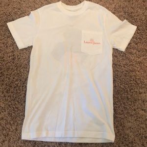 Small white lauren james tee shirt.
